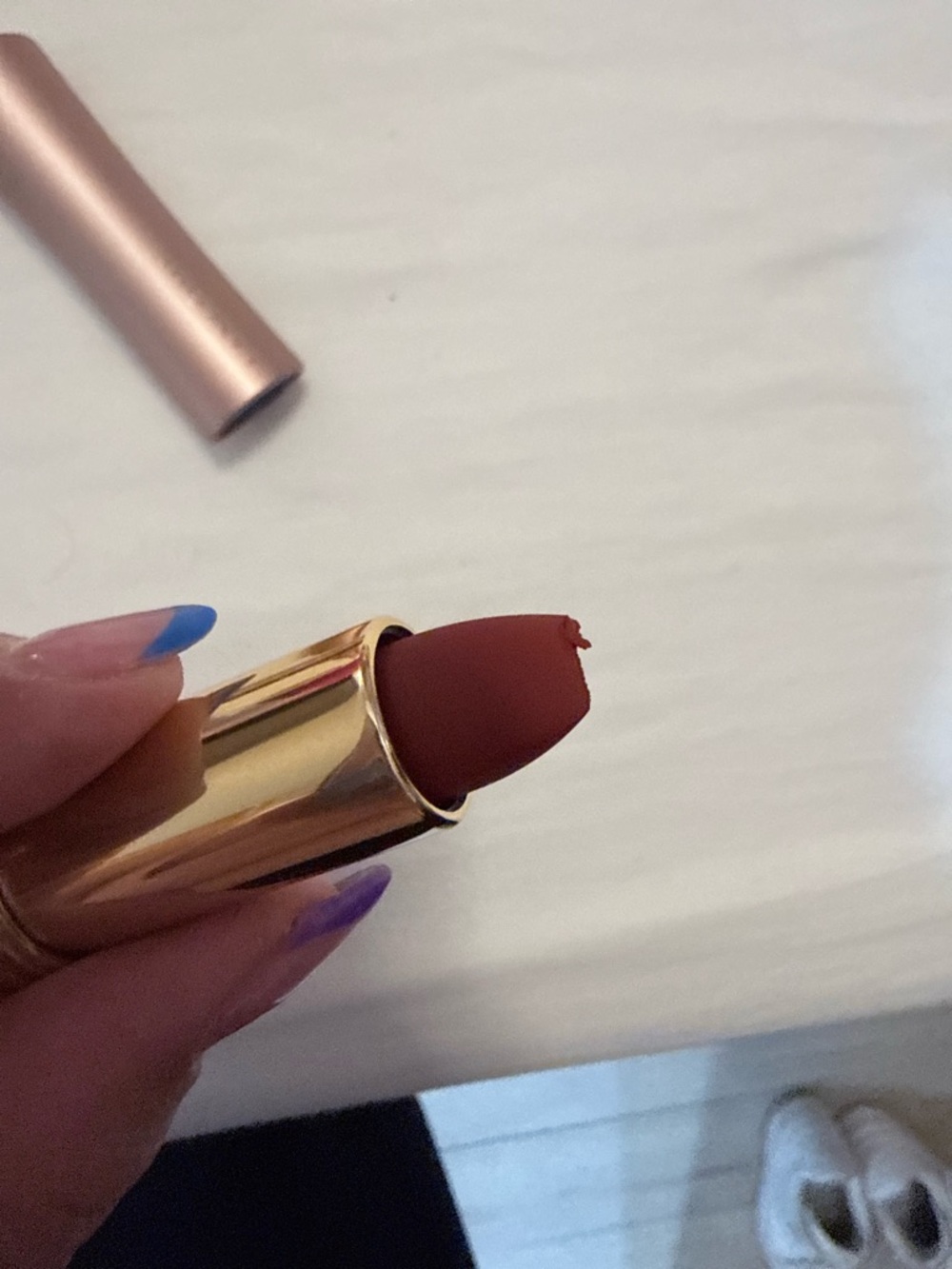 L'Absolu Rouge Intimate Soft Matte Lipstick — French Cashmere (299)